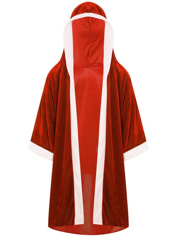 Kids Boys Velvet Boxing Hooded Robe Boxer Cloak thumb
