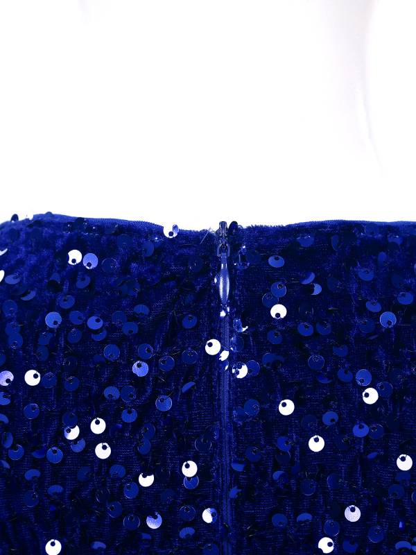 Kids Girls Sequin Long Sleeve Front Ruched Prom Bodycon Dress thumb