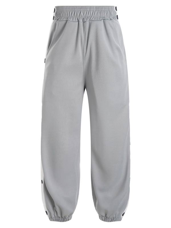 Kids Boys Side Buttons Sports Cuffed Sweatpants thumb