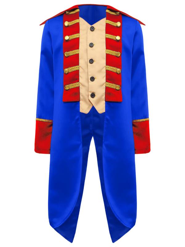 Kids Long Sleeve Lapel British Tailcoat Medieval Costume thumb