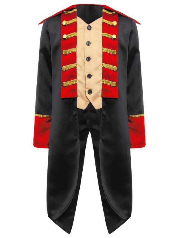 Kids Long Sleeve Lapel British Tailcoat Medieval Costume thumb