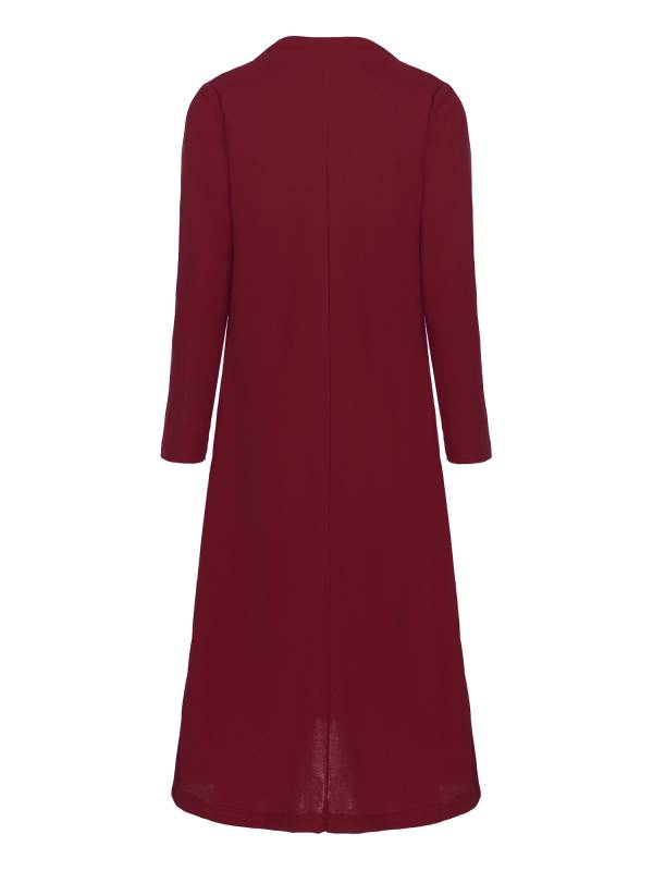 Women 2pcs Solid Tank Dress and Long Cardigan Set for Mother of Bride thumb