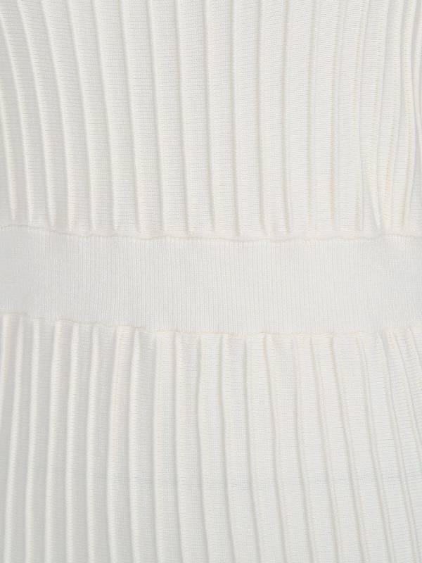 Women Sleeveless Knottable Shoulder Straps Maxi Knitted Dress for Party thumb