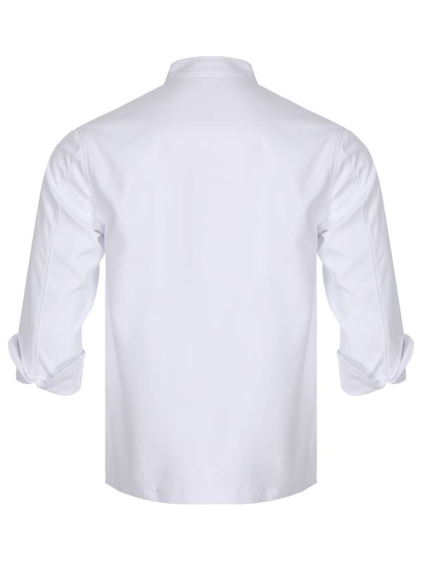 Adults Cross-Over Collar Long Sleeve Chef Jacket thumb
