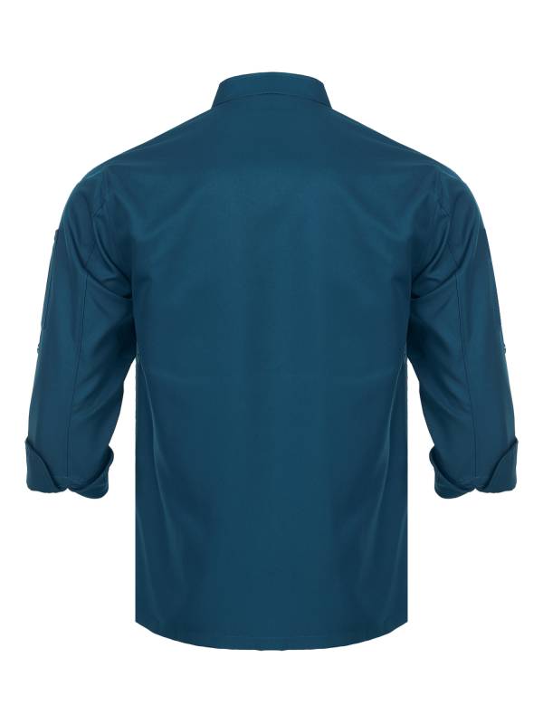 Adults Cross-Over Collar Long Sleeve Chef Jacket thumb