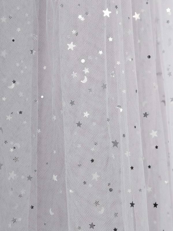 Kids Girls Sleeveless Round Neck Sequined Tulle Maxi Dress for Birthday thumb