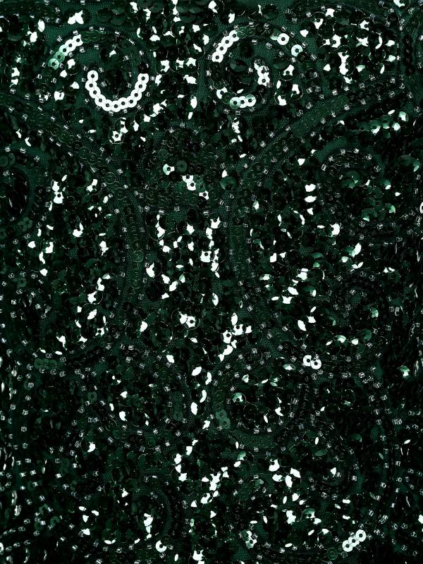 Women Sequin Flowery Sleeveless Tassels Bodycon Dress for Cocktail thumb