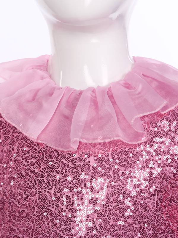 Kids Girls Long Sleeve Sequin Lace Maxi Princess Dress for Flower Girl thumb