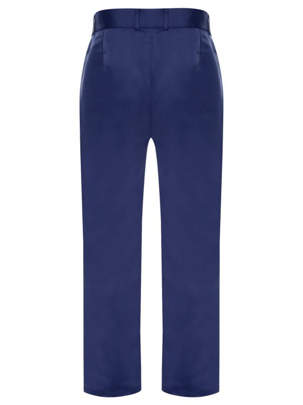 Men Solid Color Loose Straight Suit Pants thumb