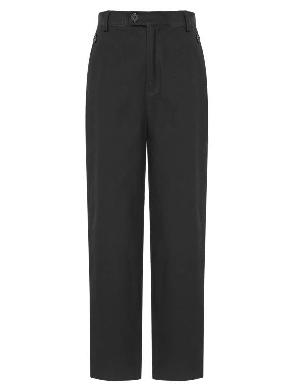 Kids Boys Straight Leg Snap-zip Flat Suit Pant for Formal Occasions thumb