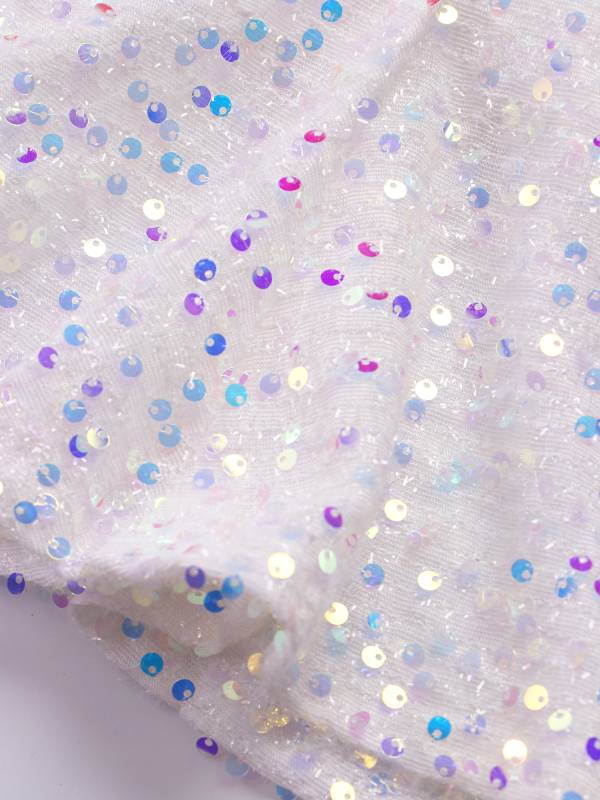 Kids Girls Sequins A-Line Fishtail Midi Skirts for Birthday Party thumb