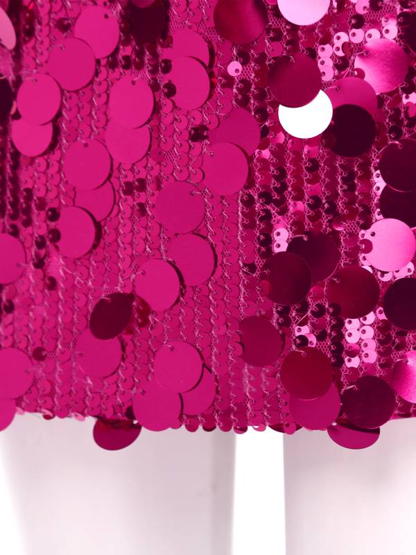 Toddler Girls Glittery Sequin Thick Lining Mini Skirt thumb