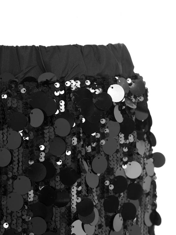 Toddler Girls Glittery Sequin Thick Lining Mini Skirt thumb