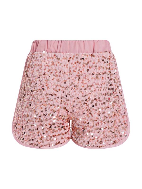 Kids Girls Sparkling Sequins Sides Slit Hot Shorts for Jazz Dance thumb