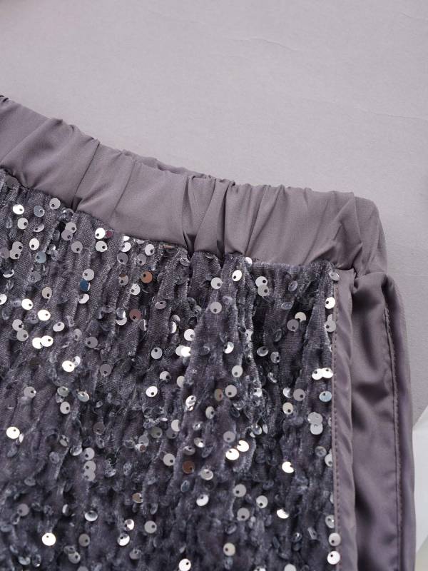 Kids Girls Sparkling Sequins Sides Slit Hot Shorts for Jazz Dance thumb