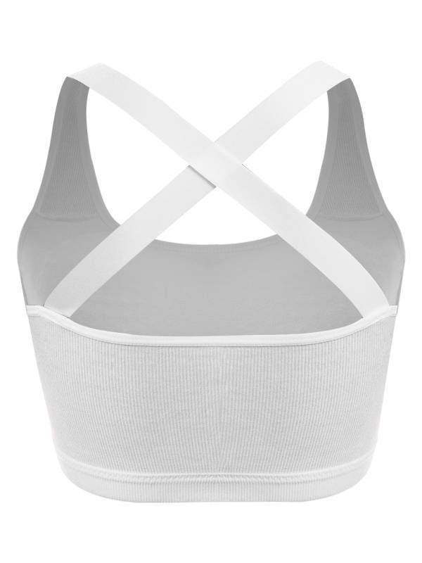 Kids Girls Puberty Teens Underwear Cross Back Sports Bras thumb