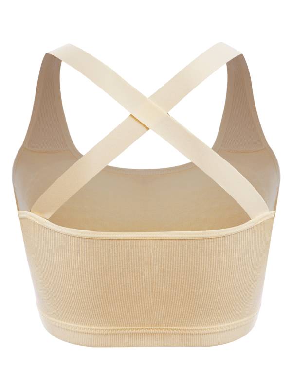 Kids Girls Puberty Teens Underwear Cross Back Sports Bras thumb