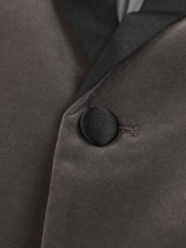 Kids Boys Long Sleeve Lapel Velvet Gentleman Formal Blazer thumb