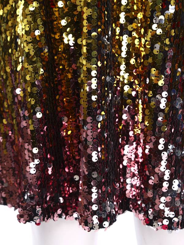 Kids Girls Sleeveless Glittery Sequins Dress for Birthday Party thumb