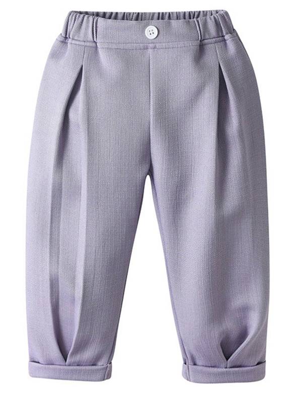 Baby/Toddler Boys 3pcs Long Sleeve Lapel Shirt and Vest Pants Formal Suit thumb