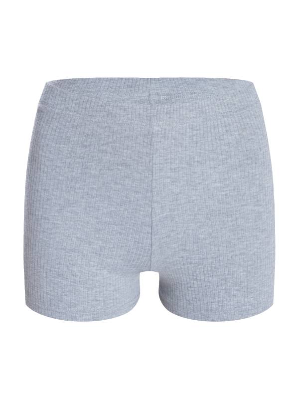 Women High Waist Ribbed Knitted Sports Shorts thumb
