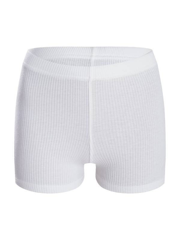 Women High Waist Ribbed Knitted Sports Shorts thumb