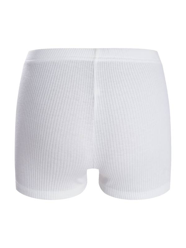 Women High Waist Ribbed Knitted Sports Shorts thumb