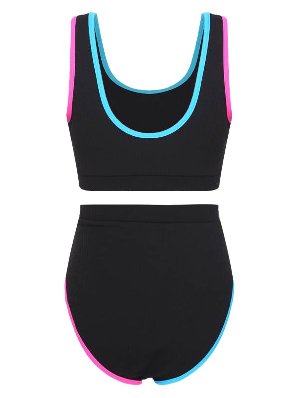 Women Two Pieces Plus Size Tie-Dye Tankini Set thumb