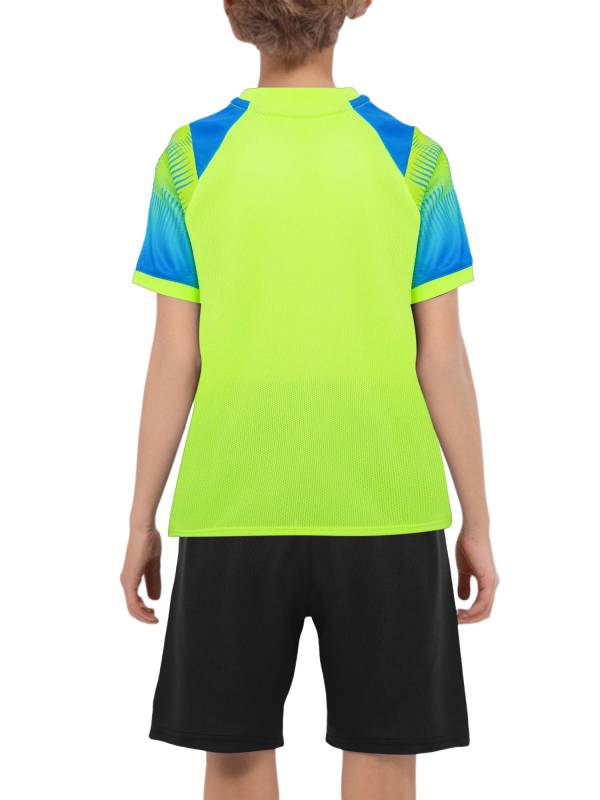 Boys 2-Piece Soccer Training Kit T-Shirt with Shorts for Practice & Play thumb