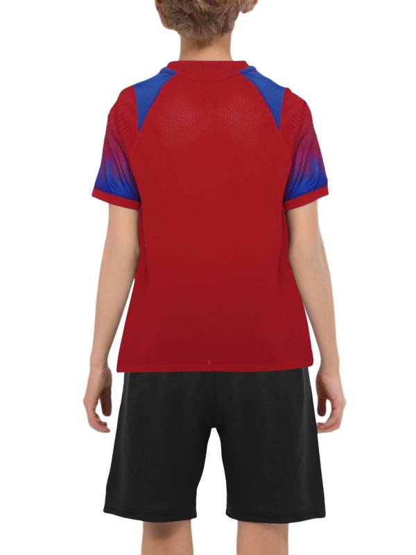 Boys 2-Piece Soccer Training Kit T-Shirt with Shorts for Practice & Play thumb
