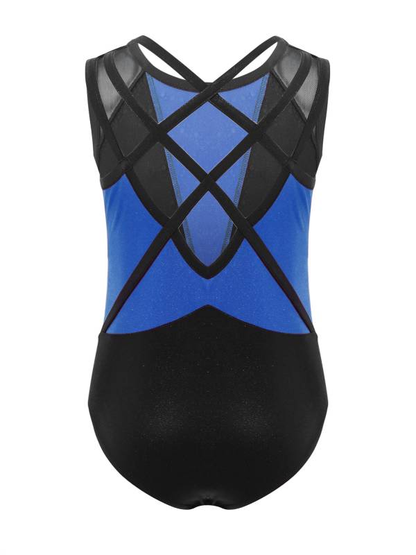 3Pcs Girls Gymnastics Leotard Set Rhinestone Bodysuit Performance Costume thumb