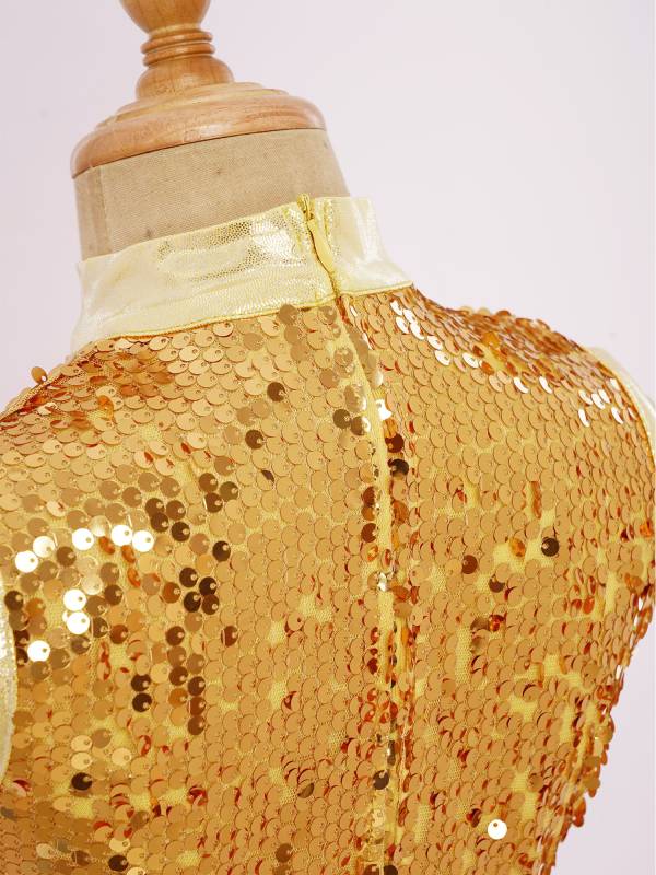 Girls Sequin Gradient Liturgical Worship Dance Dress Choir Robe Tunic thumb