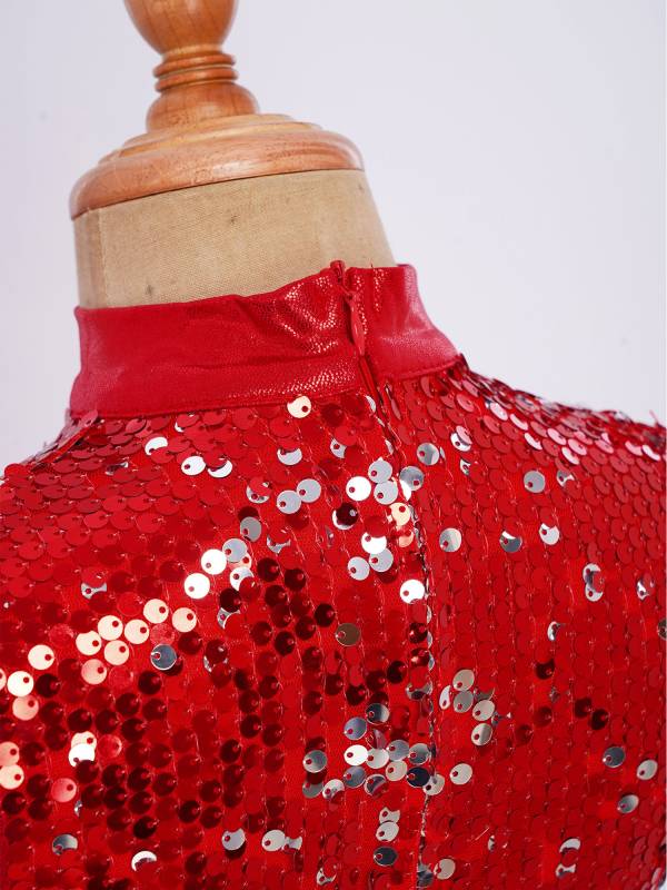 Girls Sequin Gradient Liturgical Worship Dance Dress Choir Robe Tunic thumb