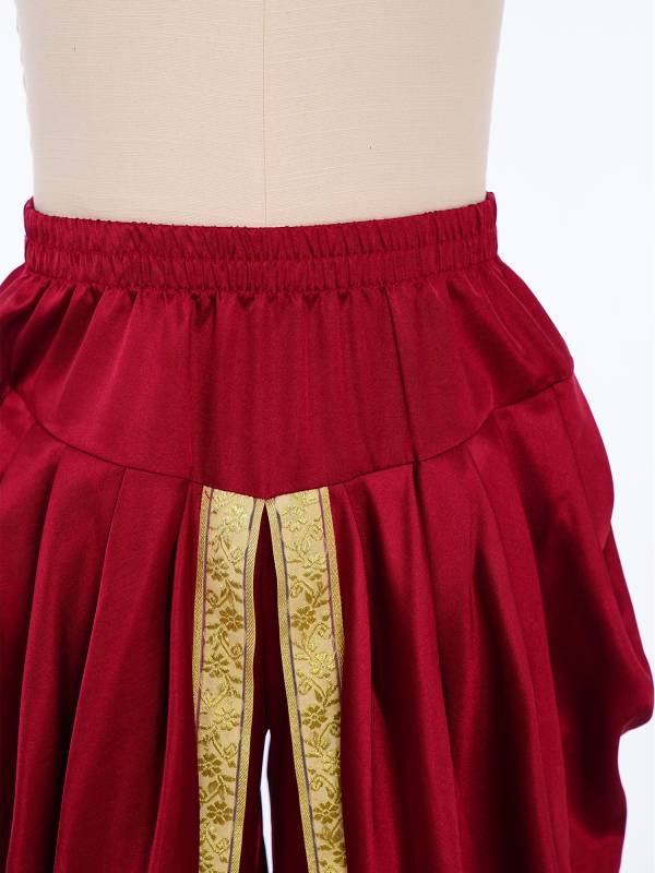 Boys Satin Dhoti Harem Pants Draped Baggy Costume for Halloween, Fancy Dress thumb
