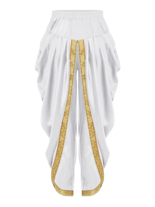 Boys Satin Dhoti Harem Pants Draped Baggy Costume for Halloween, Fancy Dress thumb