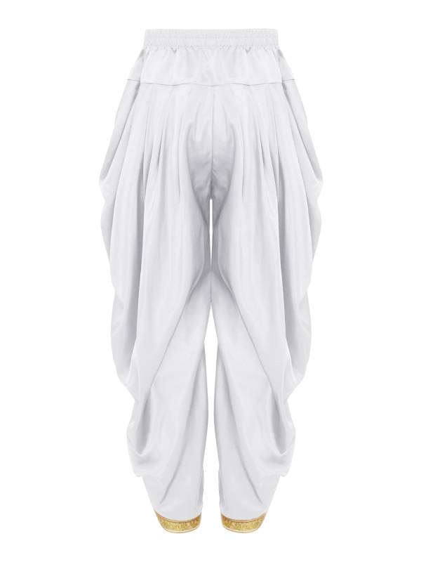 Boys Satin Dhoti Harem Pants Draped Baggy Costume for Halloween, Fancy Dress thumb