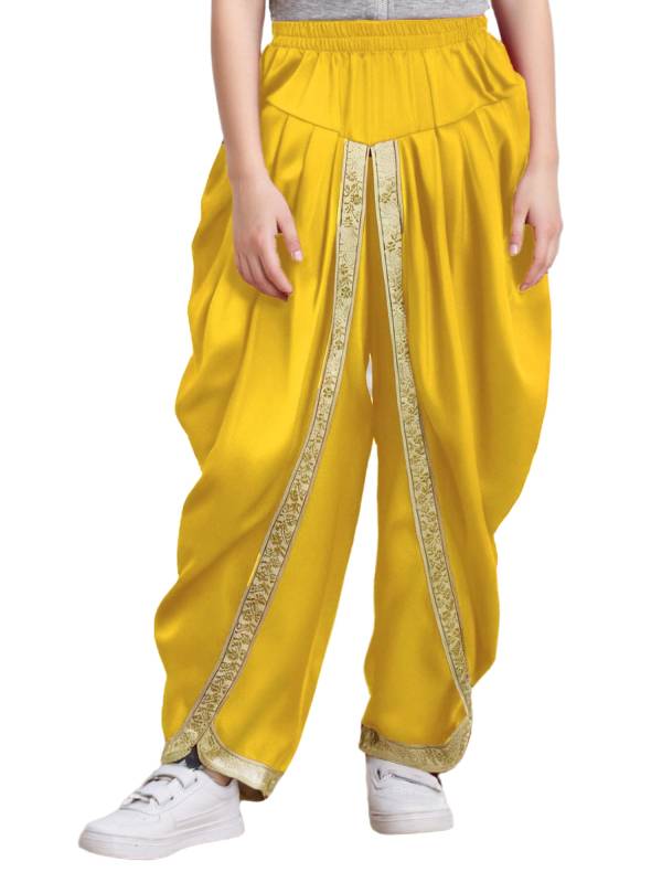 Boys Satin Dhoti Harem Pants Draped Baggy Costume for Halloween, Fancy Dress thumb