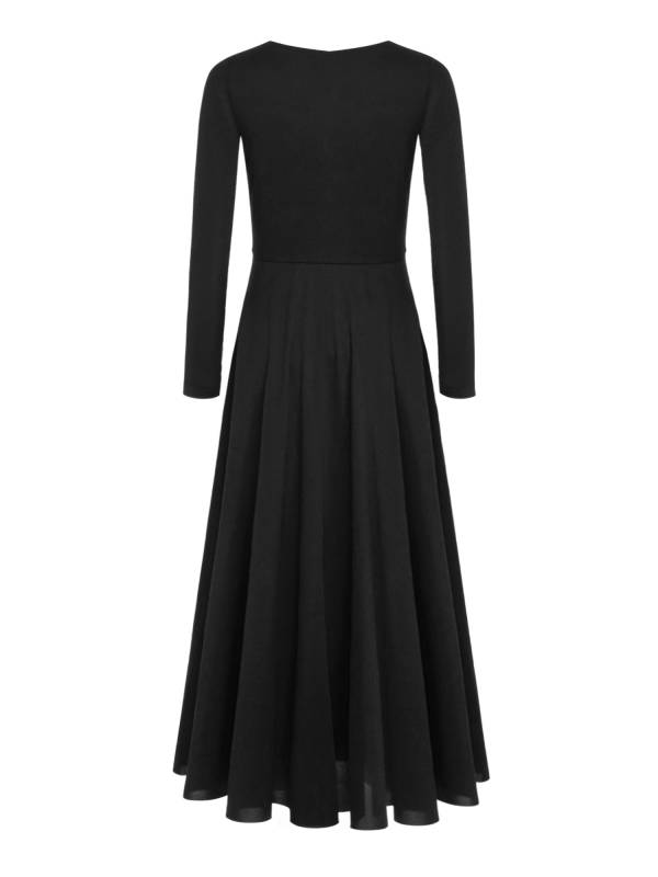 Girls Liturgical Dance Maxi Dress for for Church Choir & Lyrical Praise Dance thumb