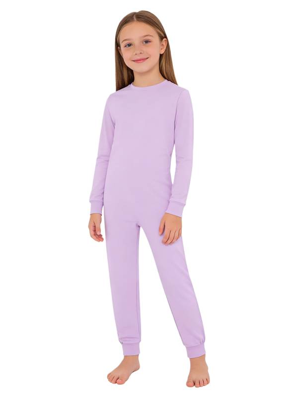 Kids Special Needs Adaptive Clothing Long Sleeve Cotton Autism Sensory Jumpsuit thumb