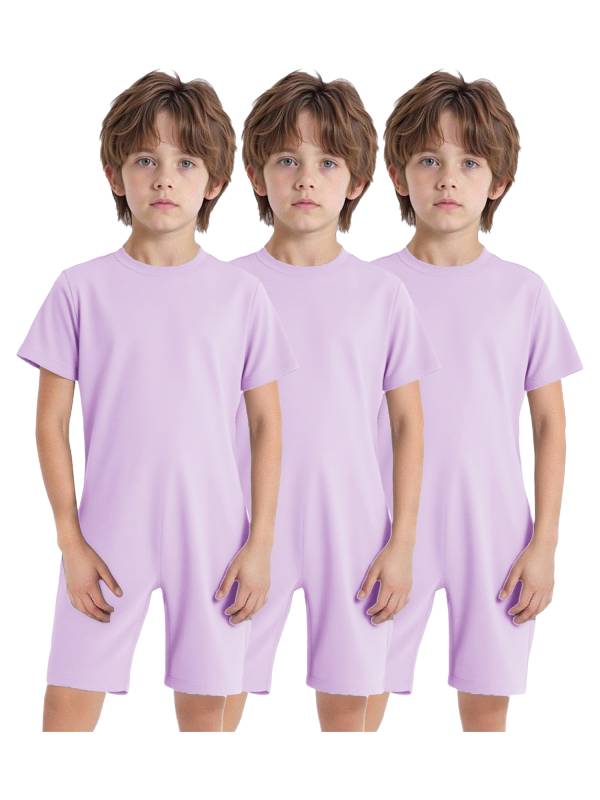 3 Pack Kids Adaptive Jumpsuit Back Zipper Autism Sensory Friendly Clothing thumb