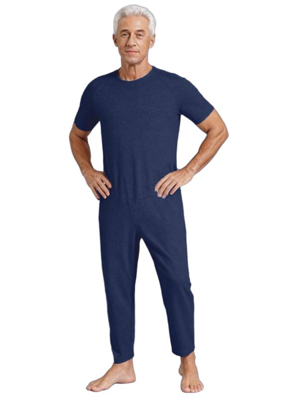 Adults Adaptive Anti-Strip Jumpsuit with Back Zip for Dementia, Alzheimer's thumb
