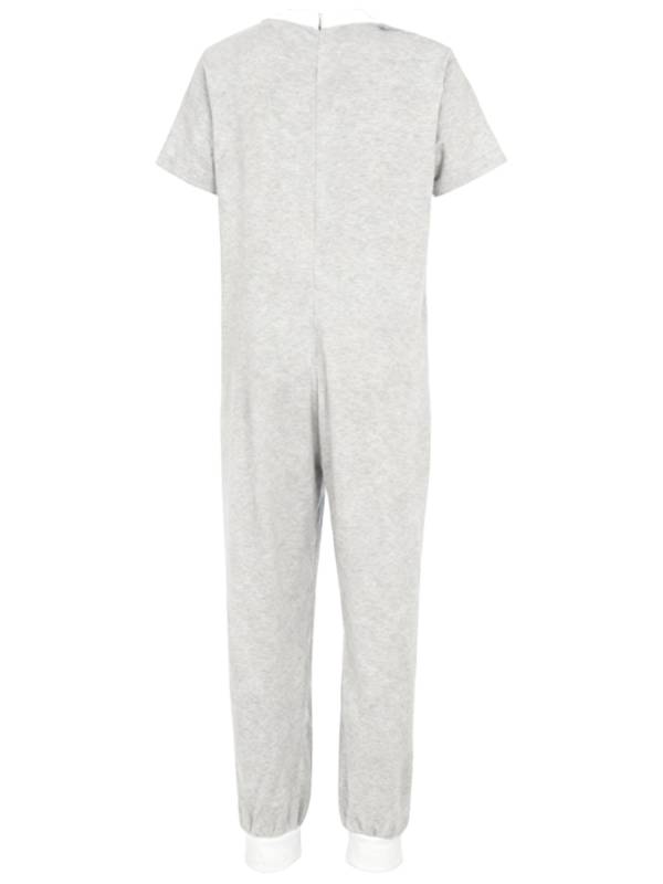 Boys Girls Short Sleeve Adaptive Jumpsuit Back Zipper Autism Sensory Clothes thumb
