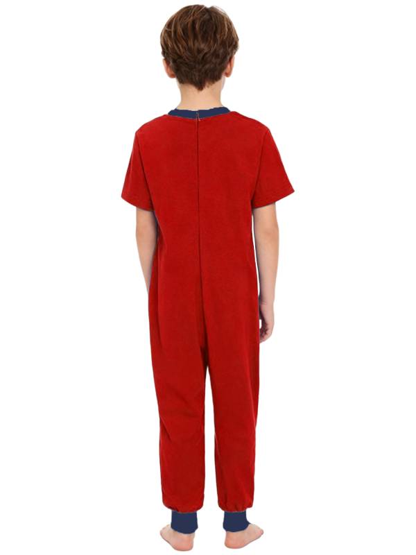 Boys Girls Short Sleeve Adaptive Jumpsuit Back Zipper Autism Sensory Clothes thumb