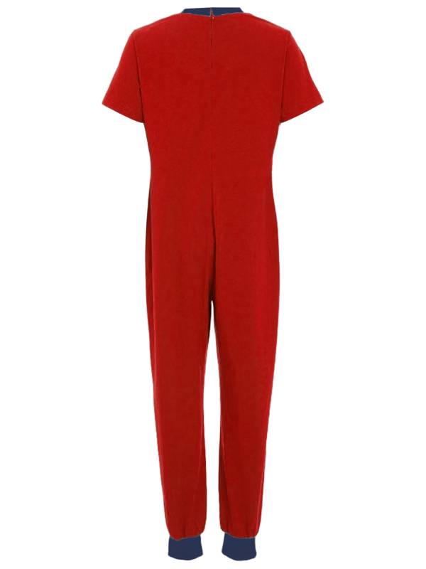 Boys Girls Short Sleeve Adaptive Jumpsuit Back Zipper Autism Sensory Clothes thumb