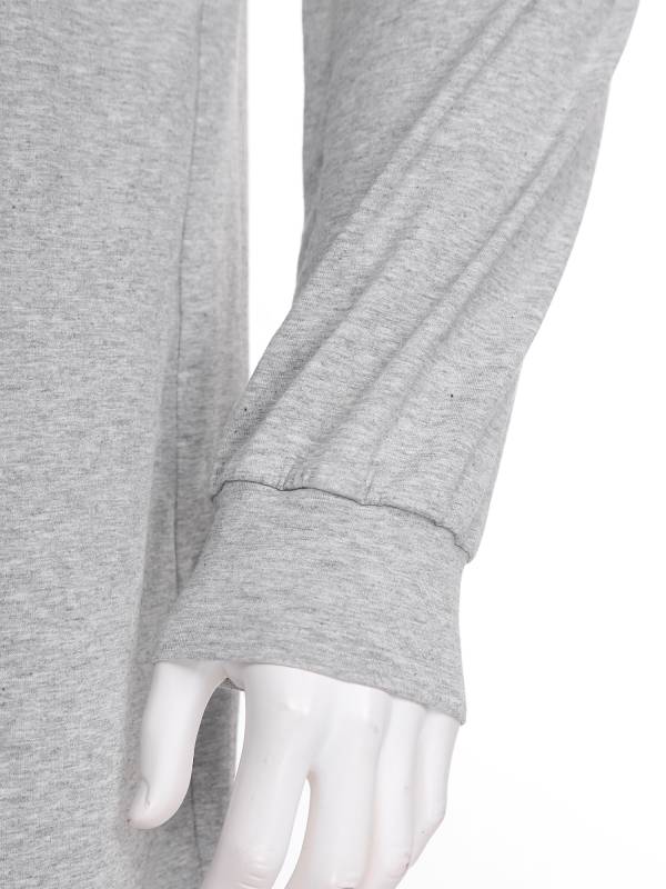 Unisex Anti-Strip Adaptive Jumpsuit Long Sleeve Back Zipper for Dementia thumb