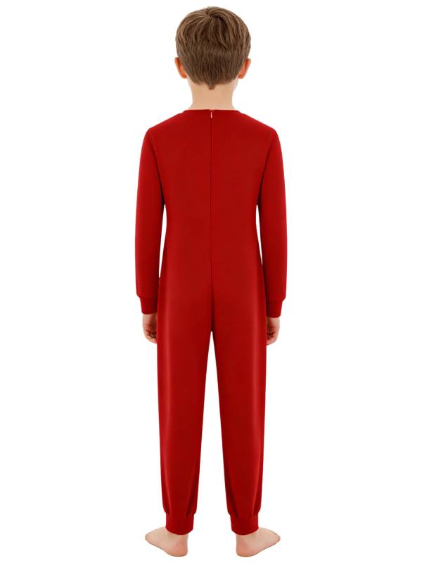 Kids Special Needs Adaptive Clothing Long Sleeve Cotton Autism Sensory Jumpsuit thumb