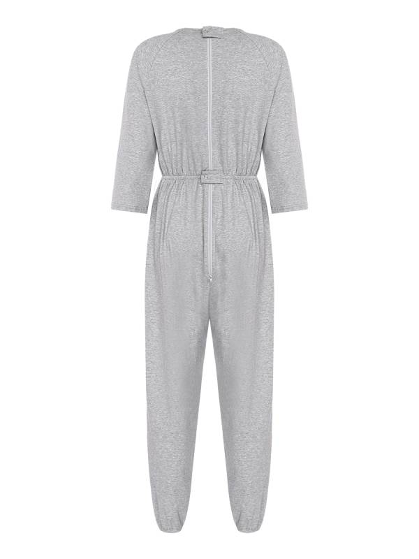 Unisex Adult Long Sleeve Anti-Strip Adaptive Jumpsuit for Dementia, Special Need thumb