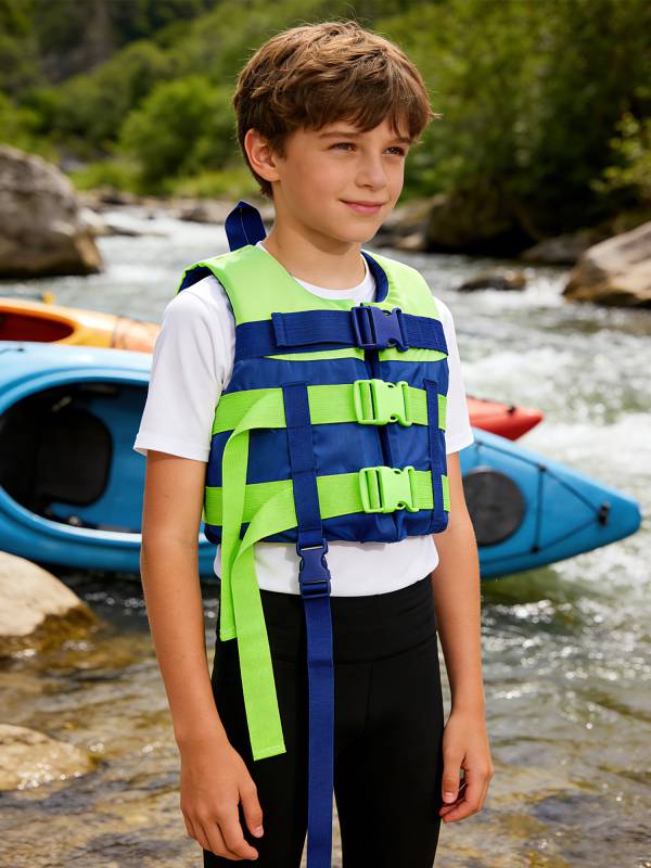 Kids Adjustable Buoyancy Life Vest Hi-vis Safety Jacket for Swimming, Snorkeling thumb