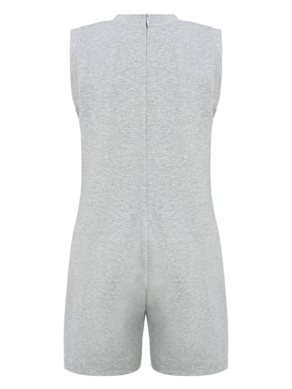 Kids Adaptive Romper Sleeveless Back Zipper Sensory Friendly for Special Needs thumb