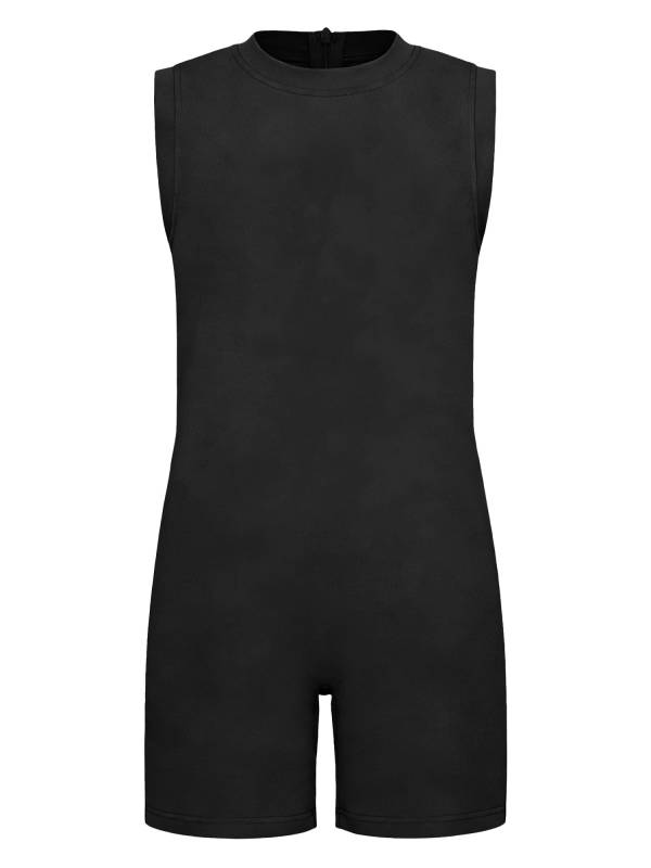 Kids Adaptive Romper Sleeveless Back Zipper Sensory Friendly for Special Needs thumb